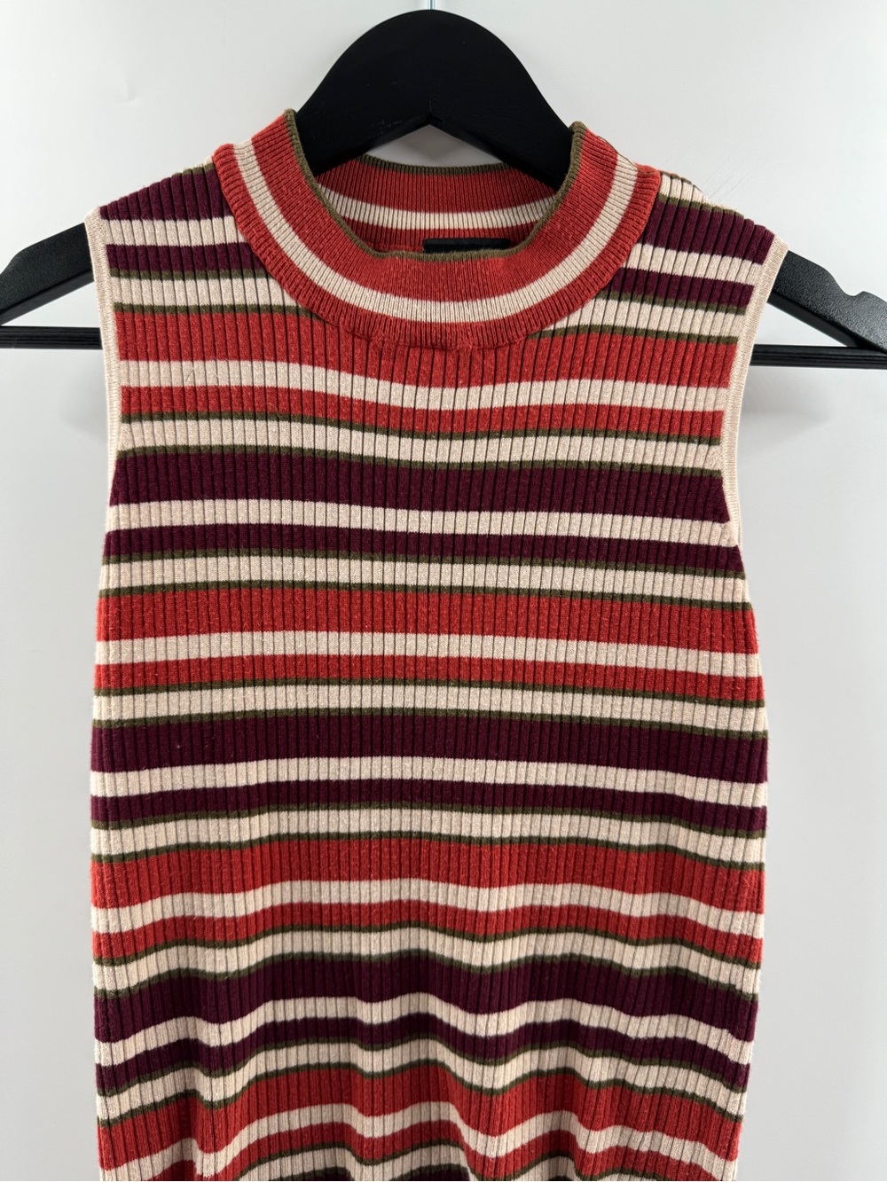 Rue21 Striped Ribbed Sweater Tank Top – Women's Large - Picture 2 of 8